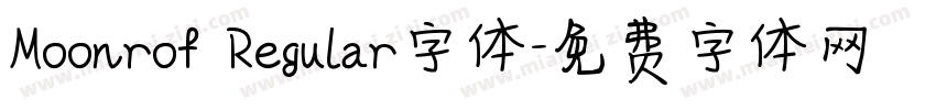 Moonrof Regular字体字体转换